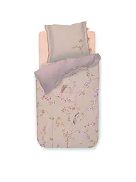 PIP STUDIO | Biancheria da letto in percalle BAMBOO BLOSSOM 70x90cm/140x200cm White | Cammello
