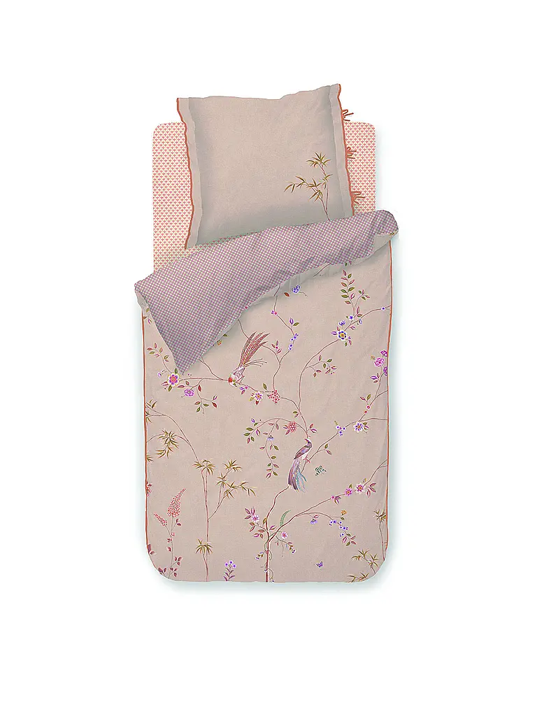 PIP STUDIO | Biancheria da letto in percalle BAMBOO BLOSSOM 70x90cm/140x200cm Cachi | Cammello