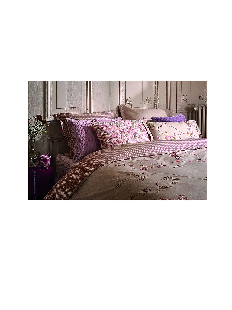 PIP STUDIO | Biancheria da letto in percalle BAMBOO BLOSSOM 70x90cm/140x200cm Cachi | Cammello