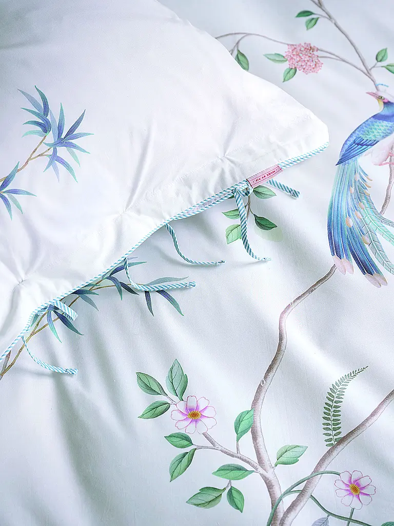 PIP STUDIO | Biancheria da letto in percalle BAMBOO BLOSSOM 70x90cm/140x200cm White | Bianco