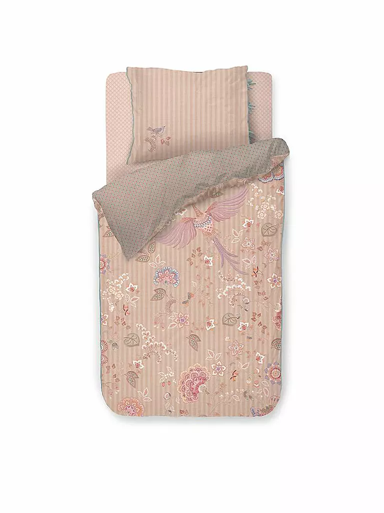 PIP STUDIO | Biancheria da letto in percalle BUENAS NOCHES 70x90cm/140x200cm Sabbia | Rosa