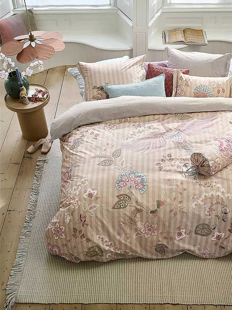 PIP STUDIO | Biancheria da letto in percalle BUENAS NOCHES 70x90cm/140x200cm Sabbia | Rosa