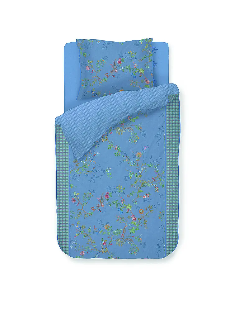 PIP STUDIO | Biancheria da letto in percalle BUSTANI 70x90cm/140x200cm Blue | Blu chiaro