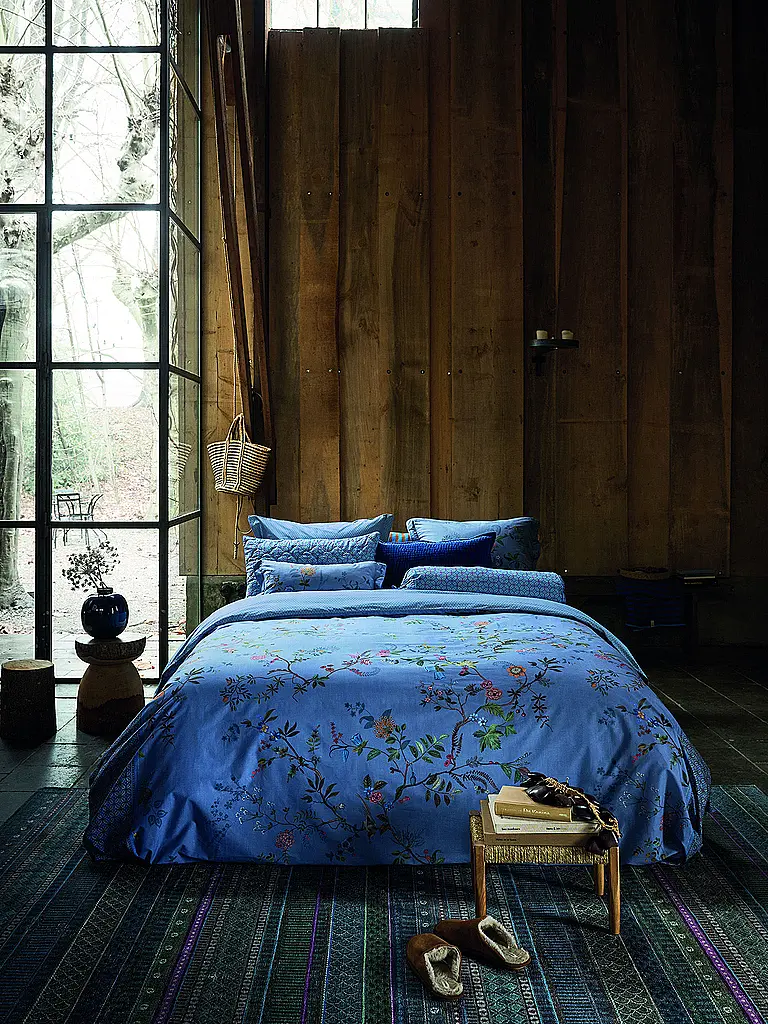 PIP STUDIO | Biancheria da letto in percalle BUSTANI 70x90cm/140x200cm Blue | Blu chiaro