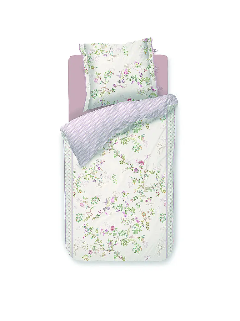 PIP STUDIO | Biancheria da letto in percalle BUSTANI 70x90cm/140x200cm White | Bianco