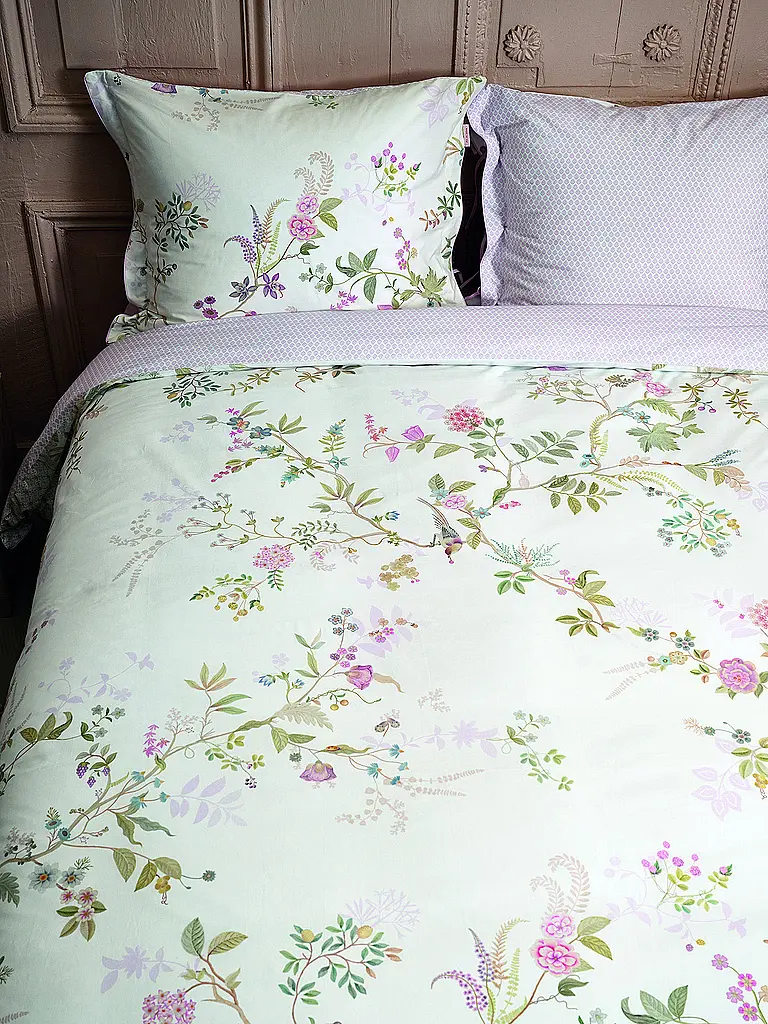 PIP STUDIO | Biancheria da letto in percalle BUSTANI 70x90cm/140x200cm White | Bianco