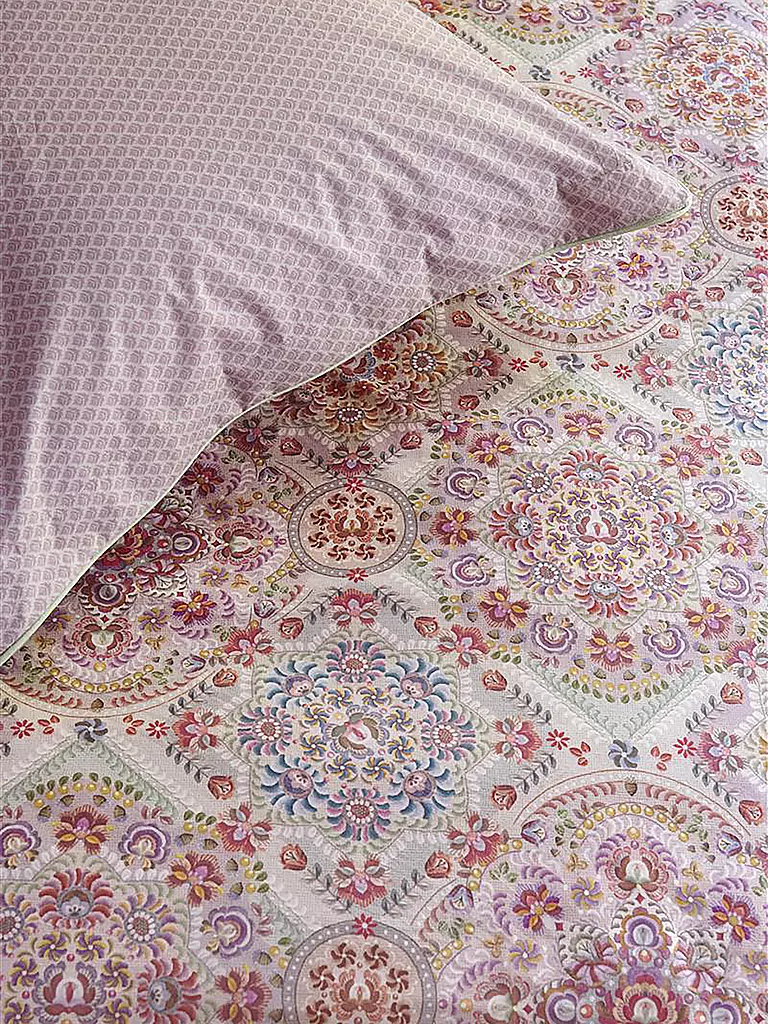 PIP STUDIO | Biancheria da letto in percalle EL BORDADO 70x90cm/140x200cm Rosa |