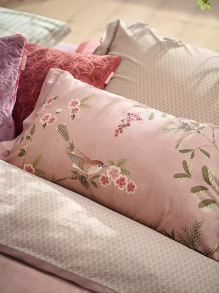 PIP STUDIO | Biancheria da letto in percalle FATA MORGANA 70x90cm/140x200cm Rosa |