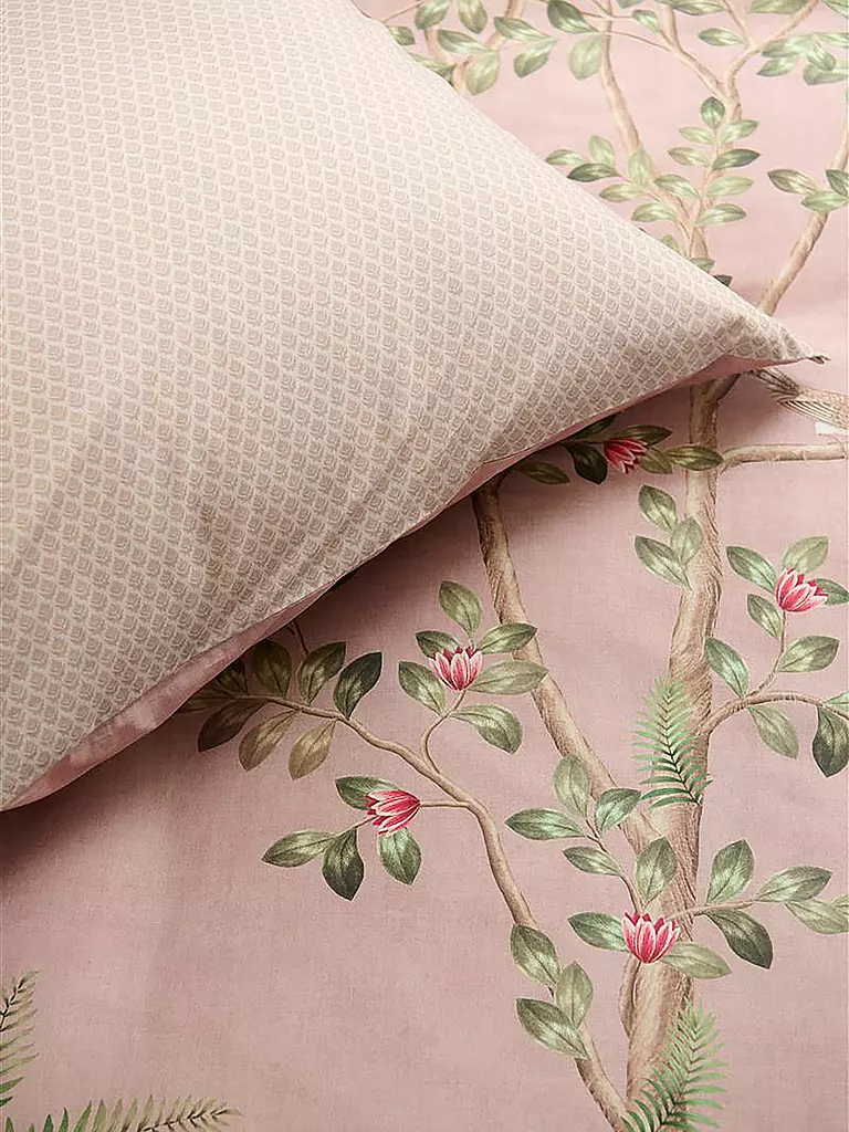 PIP STUDIO | Biancheria da letto in percalle FATA MORGANA 70x90cm/140x200cm Rosa |