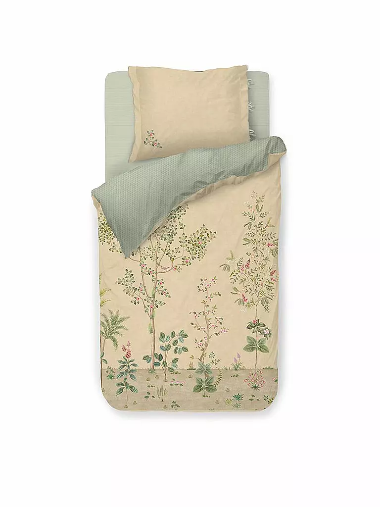PIP STUDIO | Biancheria da letto in percalle FATA MORGANA 70x90cm/140x200cm Sabbia | Beige