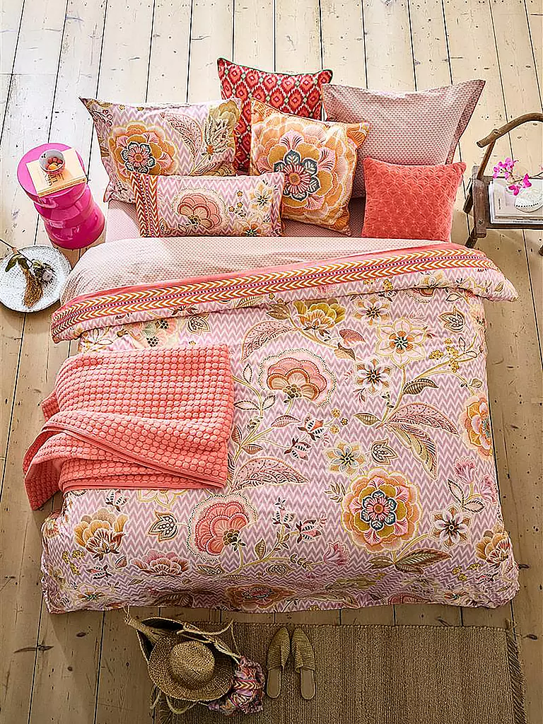 PIP STUDIO | Biancheria da letto in percalle HAKUNA 70x90cm / 140x200cm Rosa | Rosa
