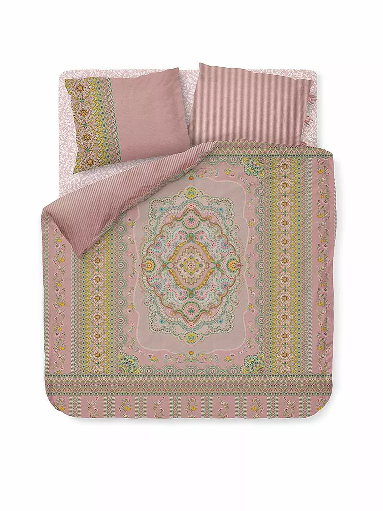 PIP STUDIO | Biancheria da letto in percalle Majorelle Carpet 2x 70x90cm / 200x200cm Rosa | Rosa