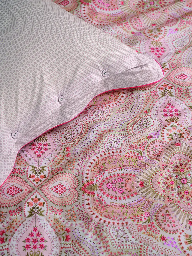 PIP STUDIO | Biancheria da letto in percalle MOON FLOWER 70x90cm/140x200cm Rosa chiaro | 