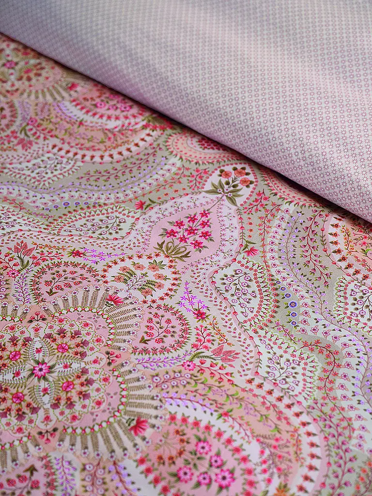 PIP STUDIO | Biancheria da letto in percalle MOON FLOWER 70x90cm/140x200cm Rosa chiaro | 