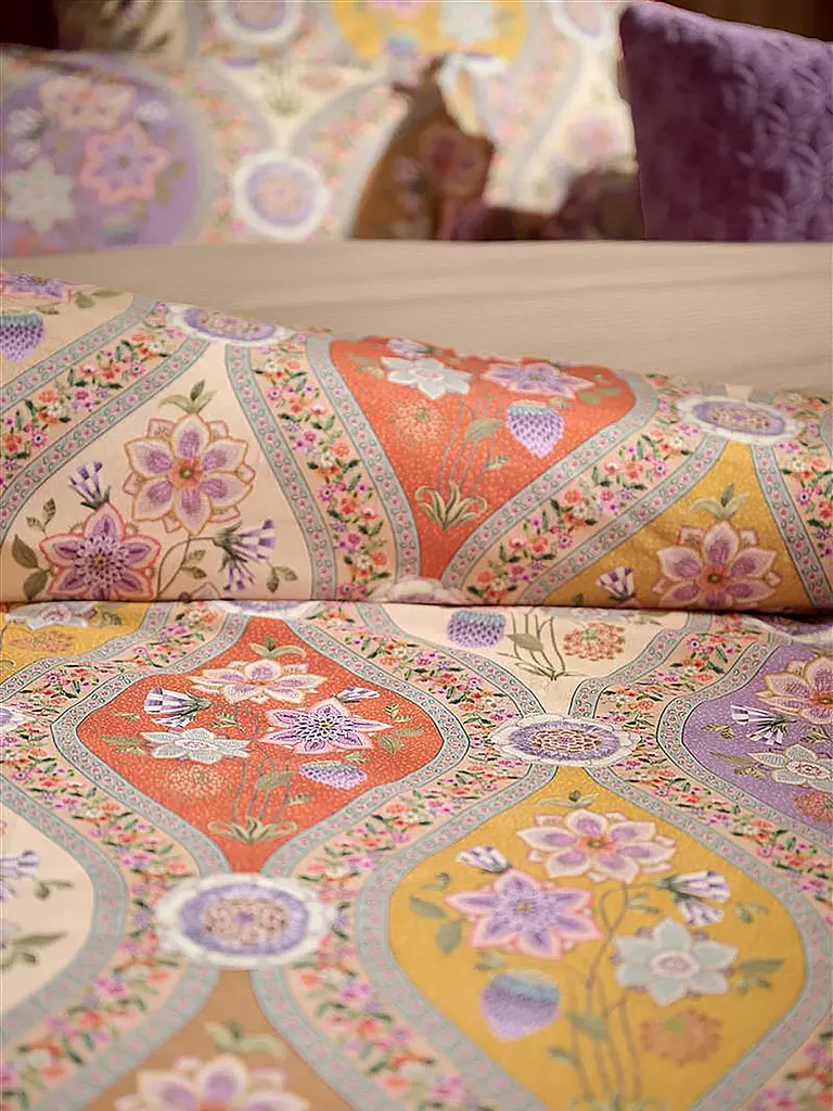 PIP STUDIO | Biancheria da letto in percalle ORNAMENTO RAMO 70x90cm/140x200cm Multi | 