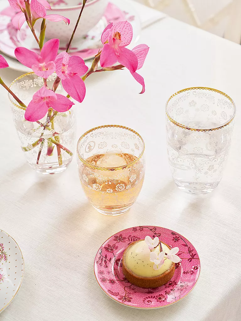 PIP STUDIO | Bicchiere da longdrink 400ml Floral | Trasparente