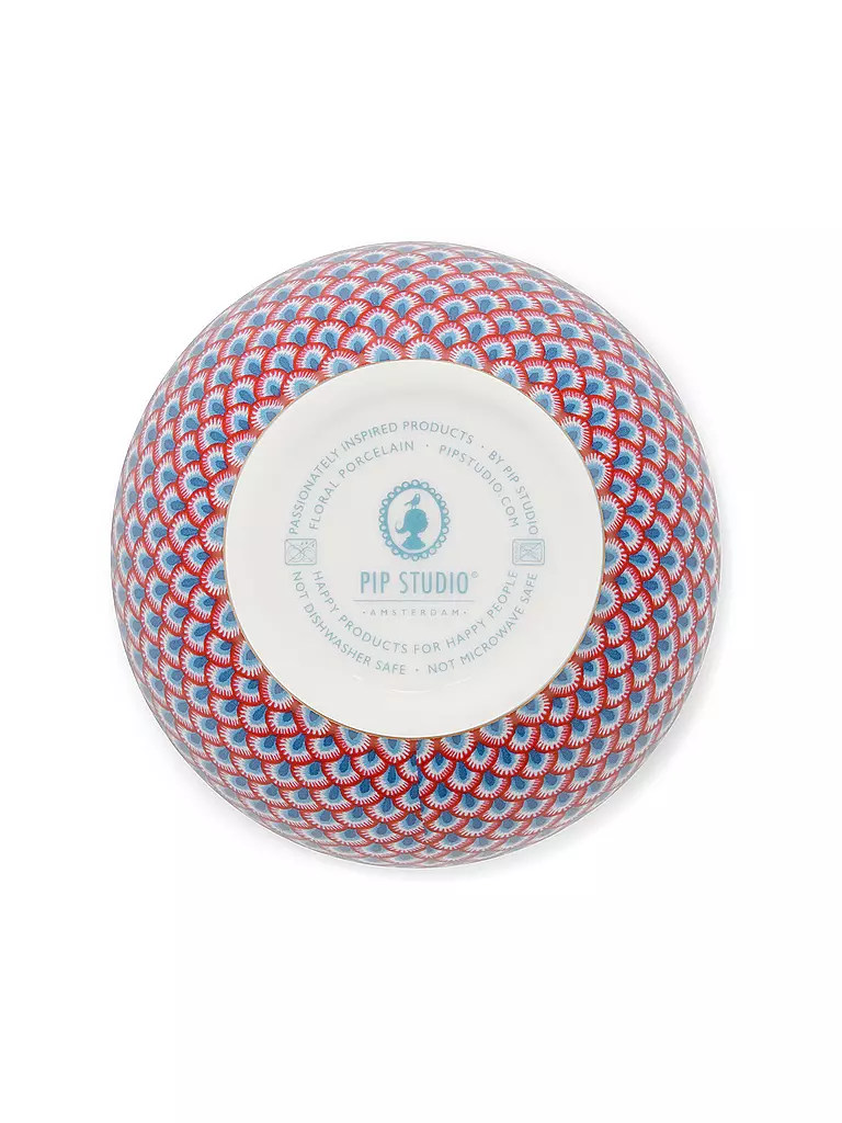 PIP STUDIO | Ciotola 9,5 cm FLOWER FESTIVAL Red Light Blue | 