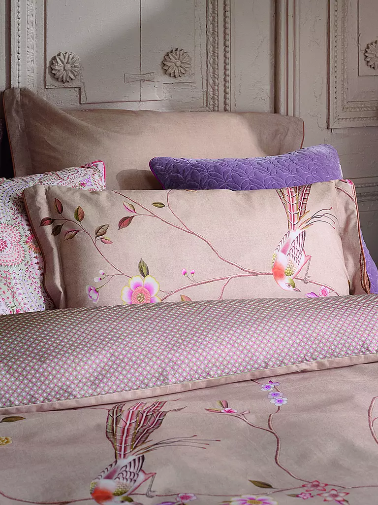 PIP STUDIO | Cuscino imbottito BAMBOO BLOSSOM 35x60cm kaki | Cammello