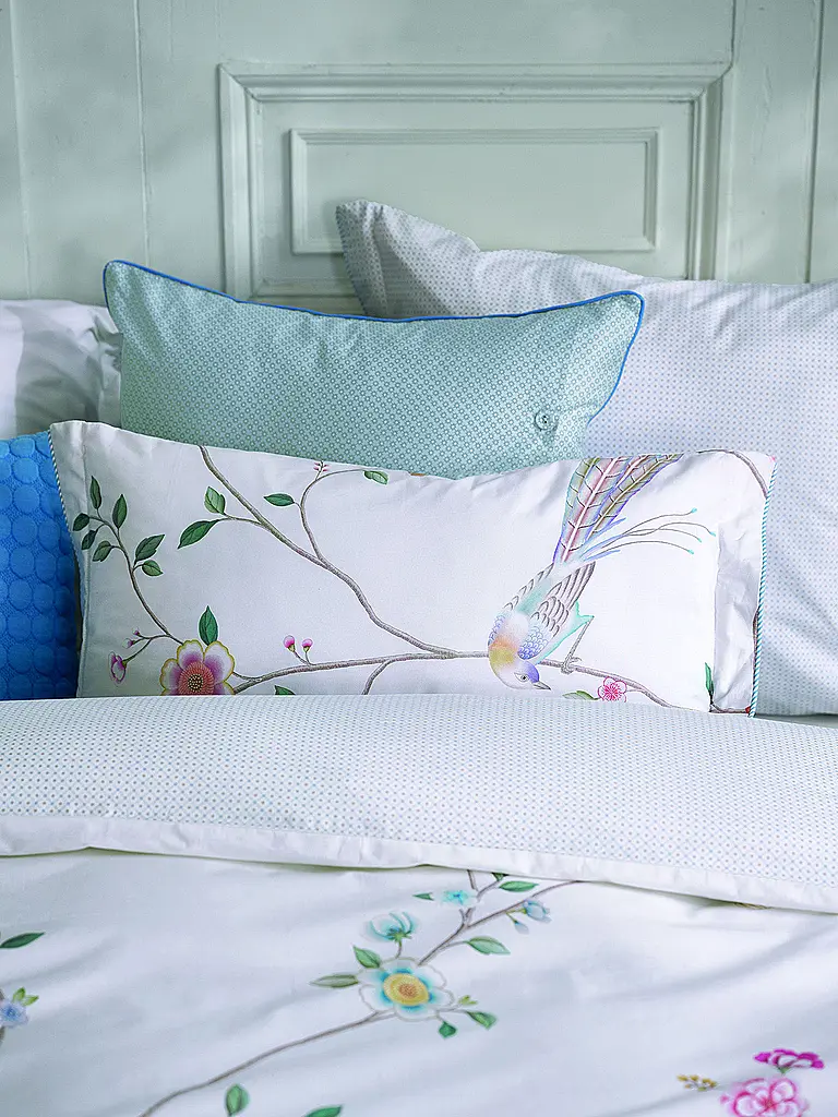 PIP STUDIO | Cuscino imbottito BAMBOO BLOSSOM 35x60cm White | Bianco