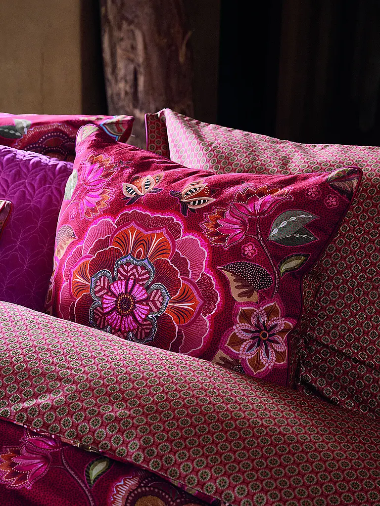 PIP STUDIO | Cuscino imbottito MATATA 53x53cm Rosso | Rosso scuro