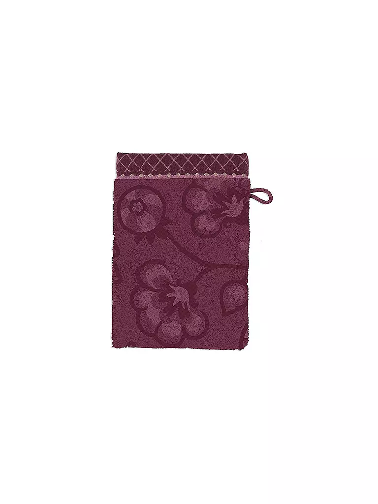 PIP STUDIO | Guanto da bagno JASMIN JACQUARD 16x22cm Rosa scuro | Bacca