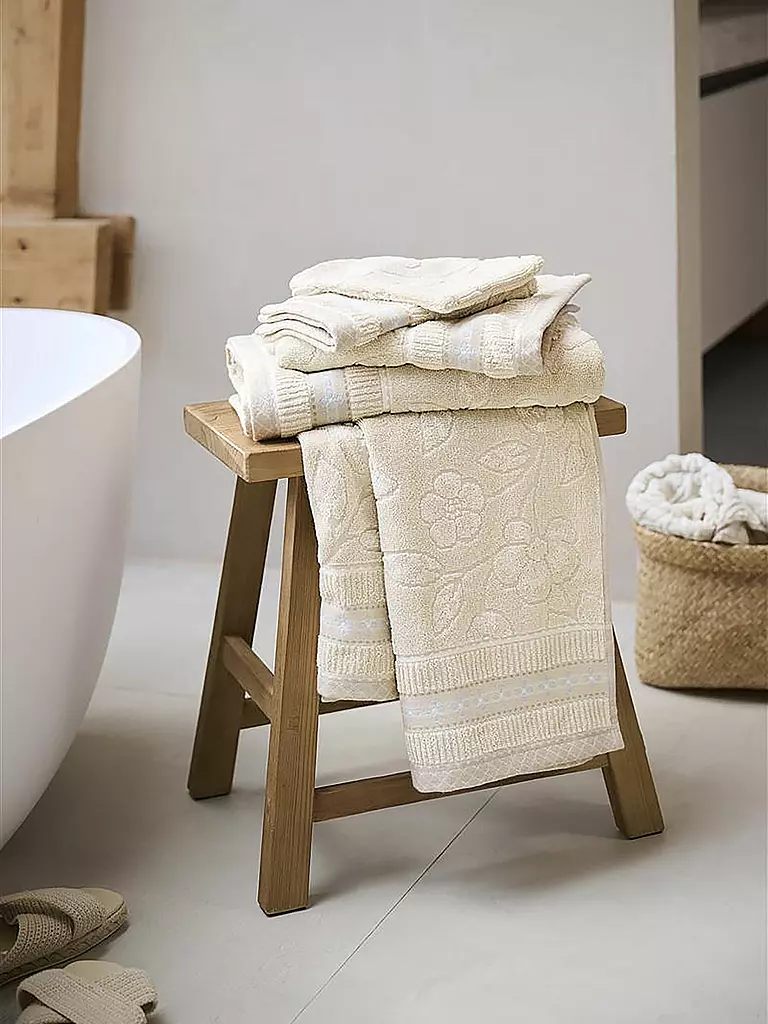 PIP STUDIO | Guanto da bagno JASMIN JACQUARD 16x22cm Sabbia | Beige