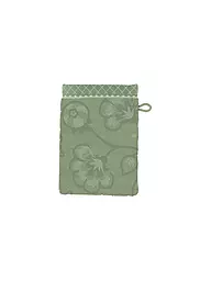 PIP STUDIO | Guanto da bagno JASMIN JACQUARD 16x22cm Sabbia | Verde