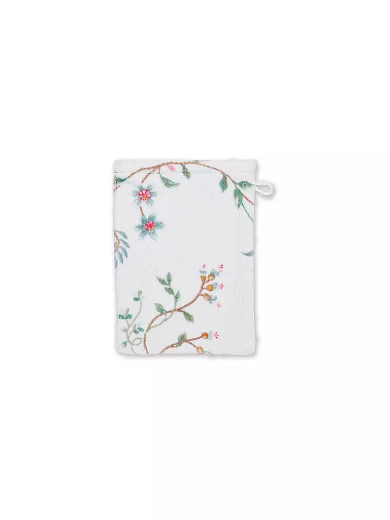 PIP STUDIO | Guanto da bagno LES FLEURS 16x22cm Bianco | Bianco