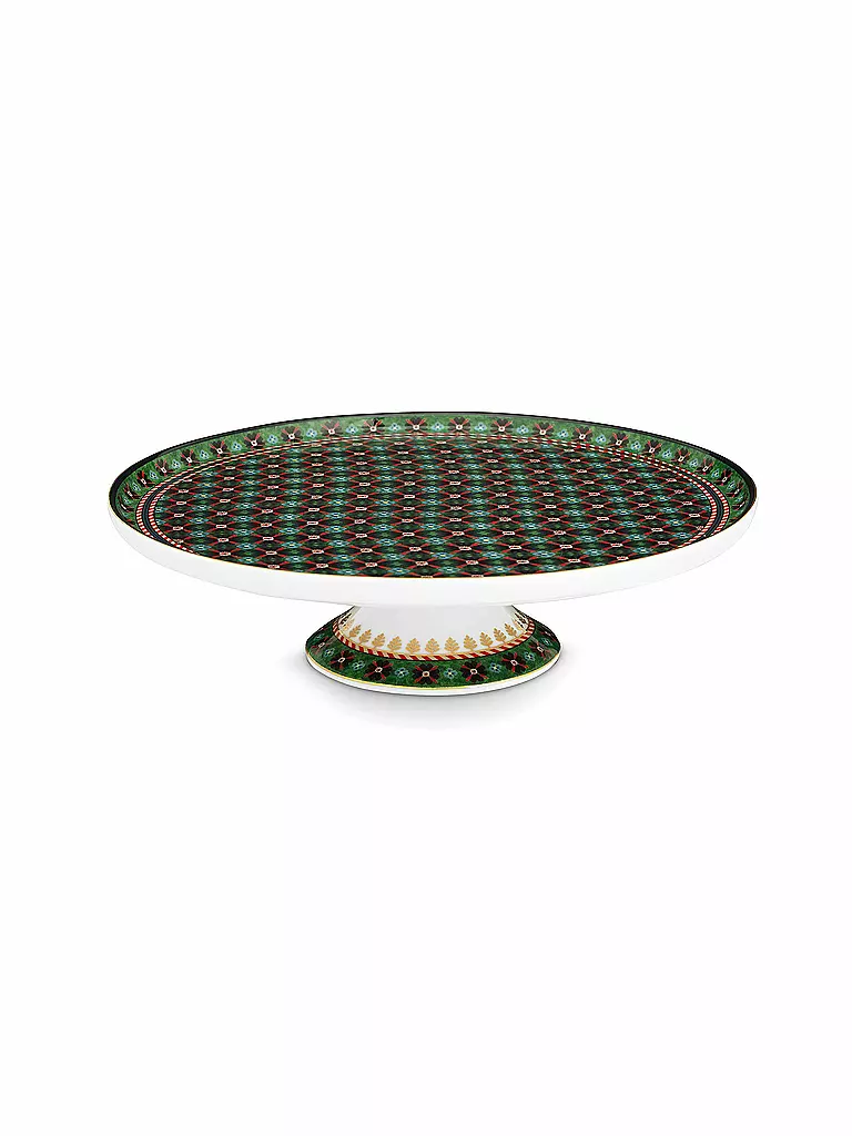 PIP STUDIO | Mini alzata per torta BERRY BLUES 21cm Clover Green | Verde scuro