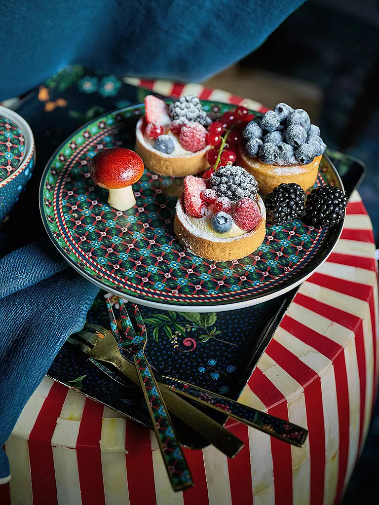 PIP STUDIO | Mini alzata per torta BERRY BLUES 21cm Clover Green | 