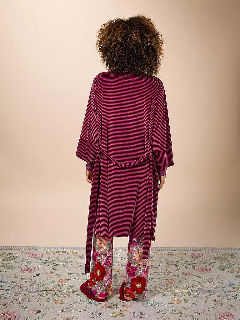 PIP STUDIO | Morgenmantel NAOMI VELVET LITTLE SUMO STRIPE | Bacca