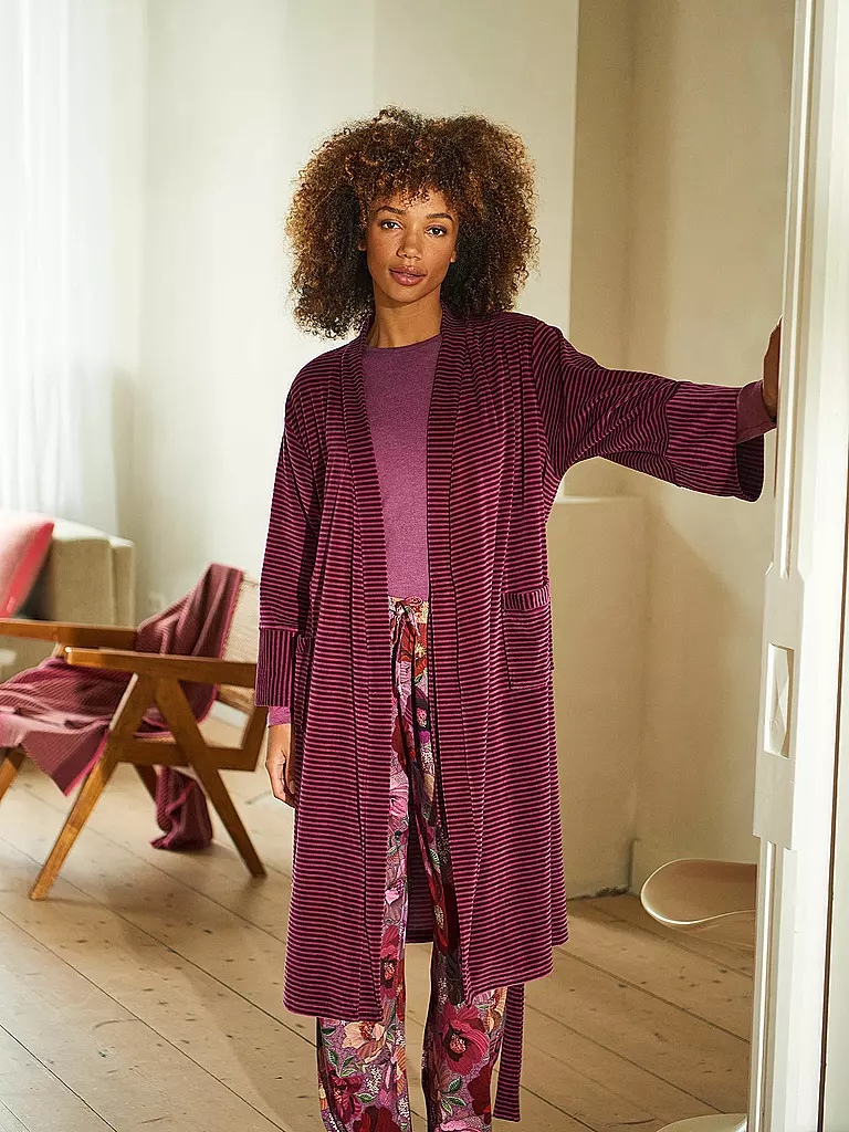 PIP STUDIO | Morgenmantel NAOMI VELVET LITTLE SUMO STRIPE | Bacca