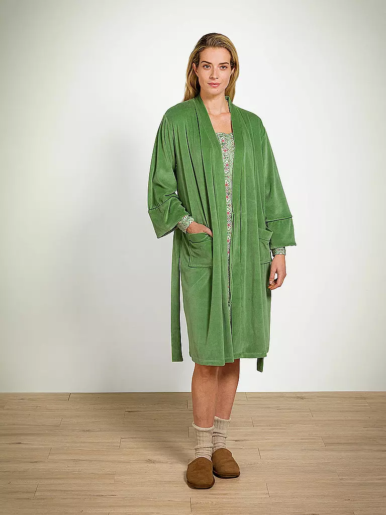 PIP STUDIO | Morgenmantel NAOMI VELVET | Verde
