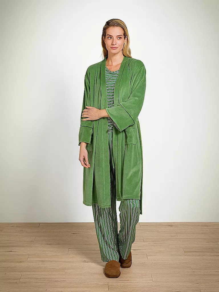 PIP STUDIO | Morgenmantel NAOMI VELVET | Verde