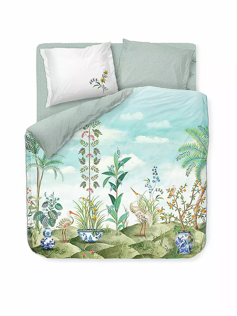 PIP STUDIO | Percalle Biancheria da letto Jolie 2x 70x90cm / 200x200cm Bianco | Bianco