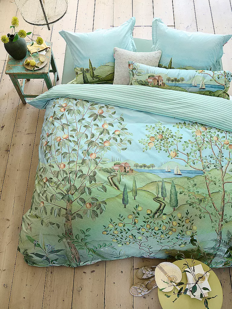 PIP STUDIO | Percalle Biancheria da letto LA CAMPAGNA 2x 70x90cm/200x200cm Verde | Verde