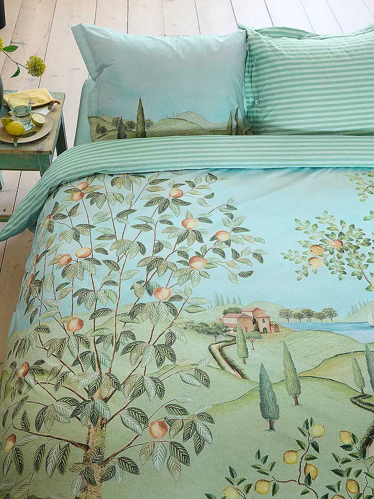 PIP STUDIO | Percalle Biancheria da letto LA CAMPAGNA 2x 70x90cm/200x200cm Verde | 