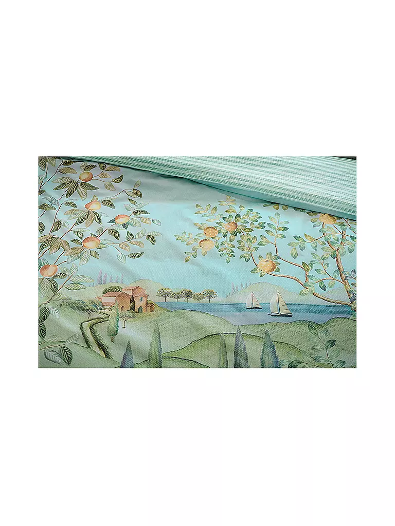 PIP STUDIO | Percalle Biancheria da letto LA CAMPAGNA 2x 70x90cm/200x200cm Verde | 
