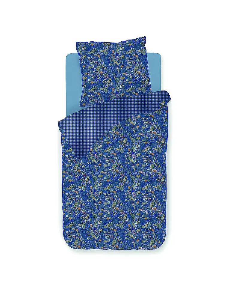 PIP STUDIO | Percalle Biancheria da letto TUTTI I FIORI 70x90cm/140x200cm Blu Scuro | Blu scuro