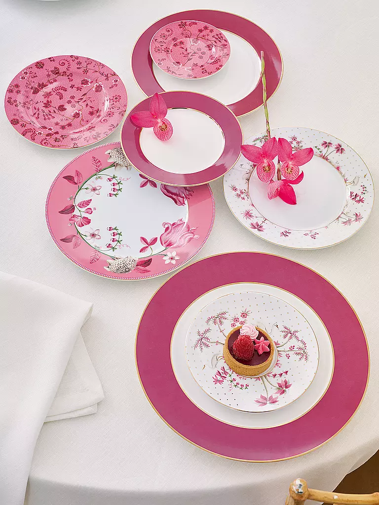 PIP STUDIO | Piatto da colazione 21 cm JOLIE DOTS Oro/Rosa | 
