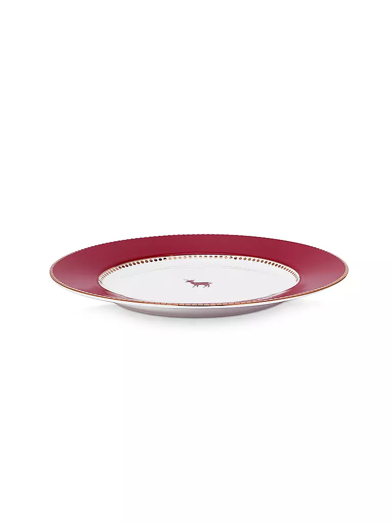 PIP STUDIO | Piatto da colazione 21cm LOVE BIRDS Rosso Scuro | 