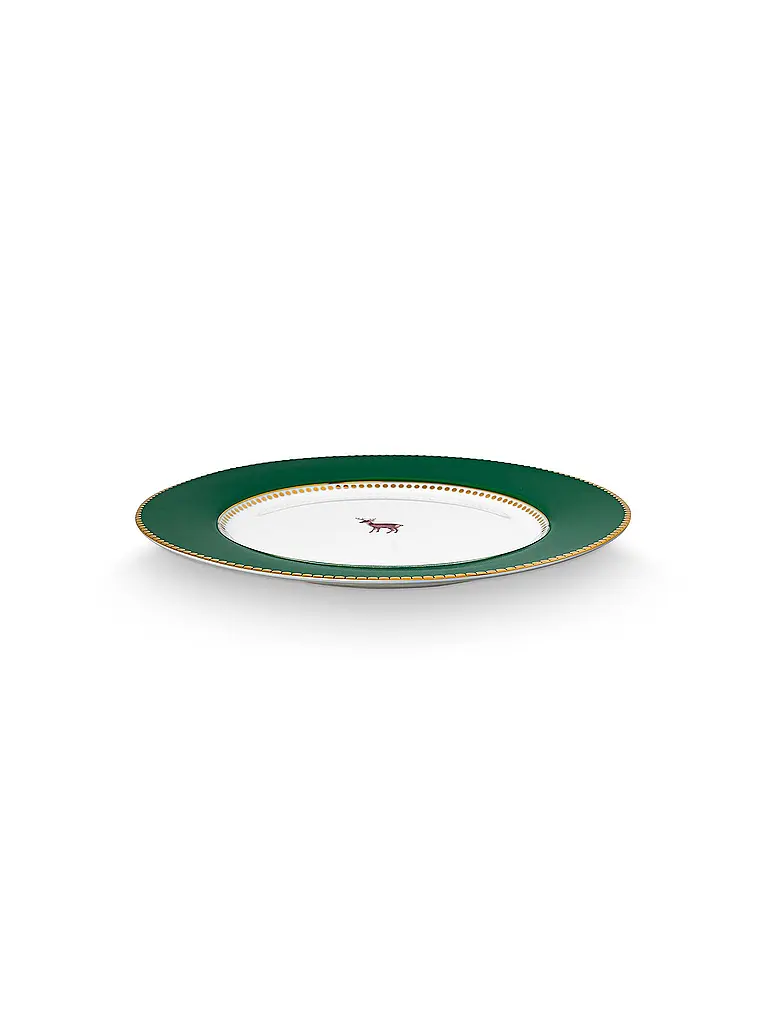 PIP STUDIO | Piatto da colazione 21cm LOVE BIRDS Verde scuro | 