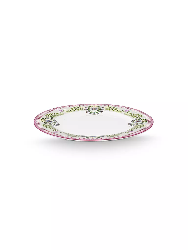 PIP STUDIO | Piatto da colazione grande LILY & LOTUS 23cm Bianco sporco | Lilla