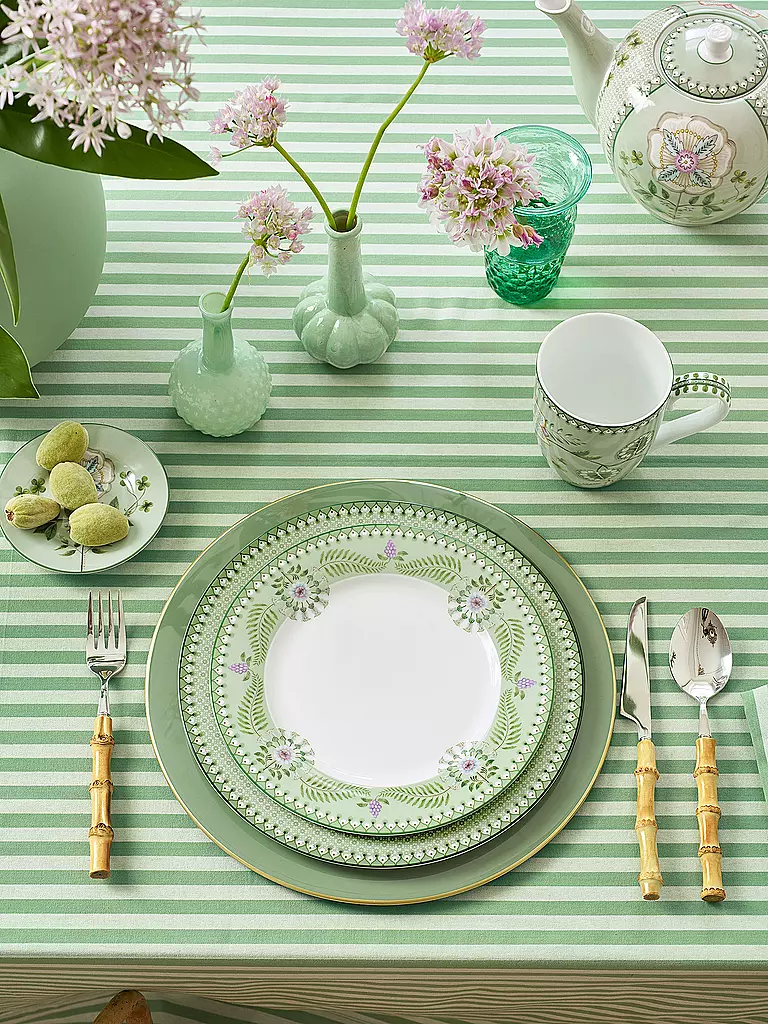 PIP STUDIO | Piatto da colazione grande LILY & LOTUS 23cm Verde chiaro | Verde chiaro