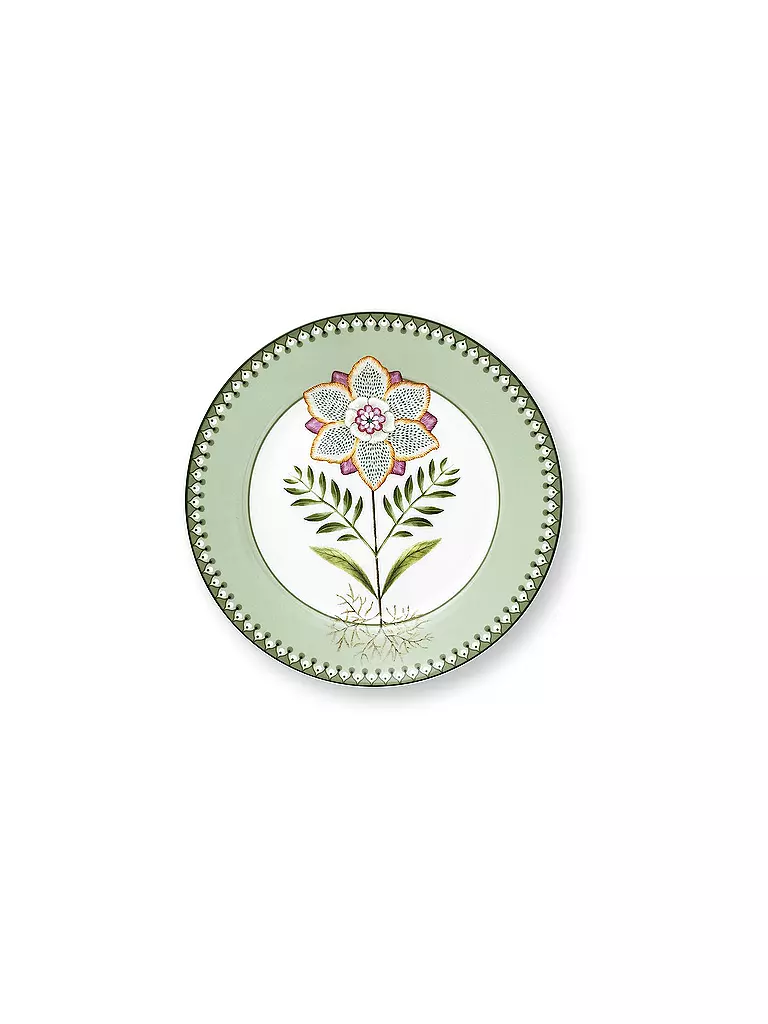 PIP STUDIO | Piatto da colazione piccolo LILY & LOTUS 21cm Verde chiaro | Verde chiaro