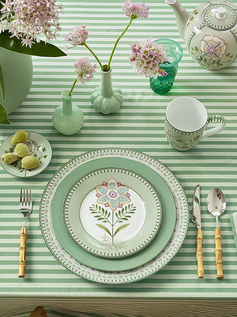 PIP STUDIO | Piatto da colazione piccolo LILY & LOTUS 21cm Verde chiaro | Verde chiaro