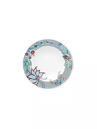 PIP STUDIO | Piatto fondo 21,5 cm Flower Festival Rosa Scuro | Blu chiaro