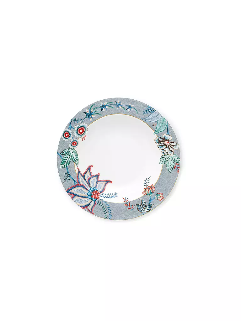 PIP STUDIO | Piatto fondo 21,5 cm FLOWER FESTIVAL Azzurro | Blu chiaro