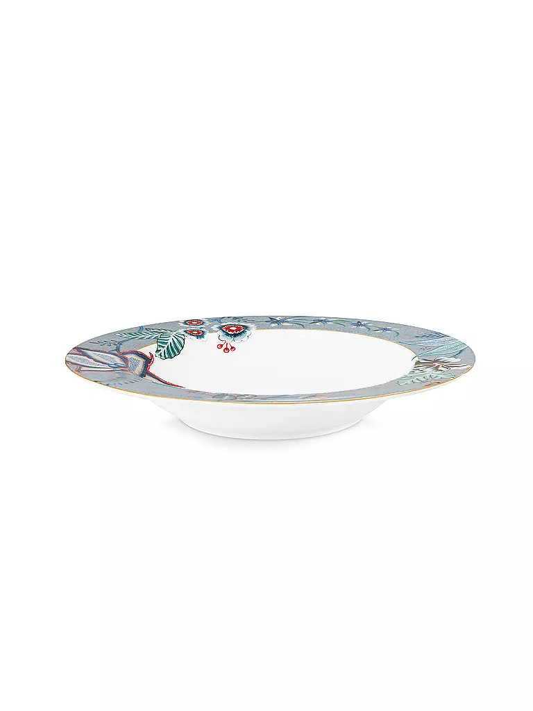 PIP STUDIO | Piatto fondo 21,5 cm FLOWER FESTIVAL Azzurro | Blu chiaro