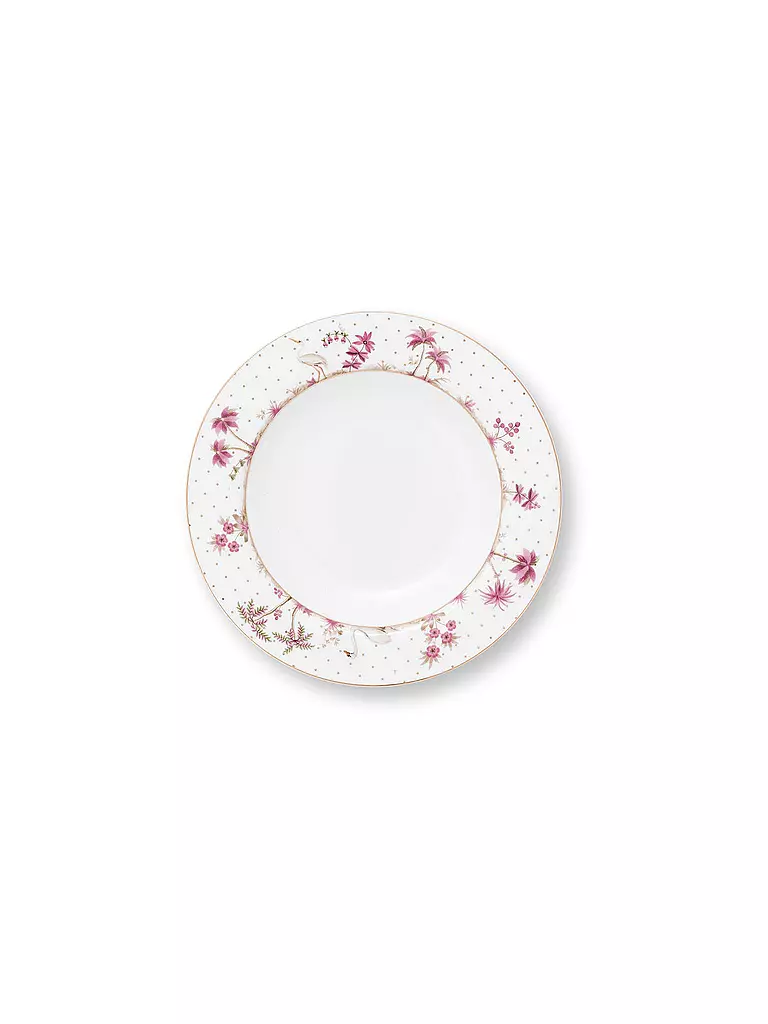 PIP STUDIO | Piatto fondo 21,5 cm JOLIE DOTS Oro/Rosa | Bianco